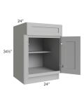 Dove Grey Shaker 24" Base Cabinet