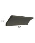 Charlotte Dark Grey 96" Cove Crown Molding