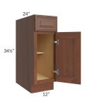 Cambridge Saddle Glaze 12" Base Cabinet