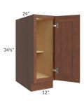 12" Full Height Door Base Cabinet