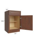 Cambridge Saddle Glaze 21" Base Cabinet
