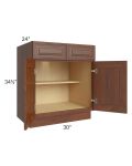 Cambridge Saddle Glaze 30" Base Cabinet