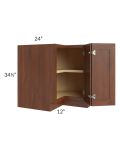 Cambridge Saddle Glaze 36" Corner Base Cabinet