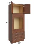Cambridge Saddle Glaze 33x90x24 Oven Cabinet
