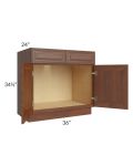 Cambridge Saddle Glaze 36" Sink Base Cabinet