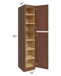 Cambridge Saddle Glaze 18x90x24 Wall Pantry Cabinet
