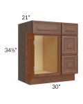 Cambridge Saddle Glaze 30" Vanity Base Cabinet 