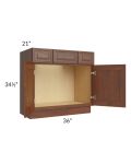 Cambridge Saddle Glaze 36" Vanity Base Cabinet