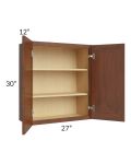Cambridge Saddle Glaze 27x30 Wall Cabinet