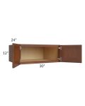 Cambridge Saddle Glaze 30x12x24 Wall Cabinet