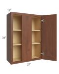 Cambridge Saddle Glaze 27x36 Wall Blind Cabinet