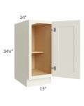 15" Full Height Door Base Cabinet
