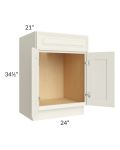 Cambridge Antique White Glaze 24" Vanity Base Cabinet