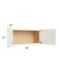Cambridge Antique White Glaze 30x15 Wall Cabinet