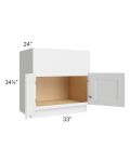 Union White 36" Farm Sink Base Cabinet 