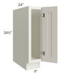 Providence Cream Glaze 9" Full Height Door Base Cabinet