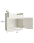 Providence Cream Glaze 30" Farm Sink Base Cabinet