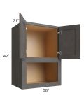 30x42x21 Microwave Wall Cabinet