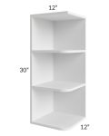 Gramercy White 12x30 Open End Wall Cabinet
