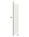 Providence Cream 24x84 Refrigerator End Panel with a 3" Return