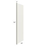 Providence Cream 30x96 Refrigerator End Panel with a 3" Return