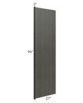 Charlotte Dark Grey 96" Refrigerator Panel with a 3" Return