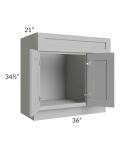 Dove Grey Shaker 36" Bathroom Vanity