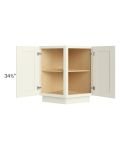 Linen Shaker 24" Base End Cabinet