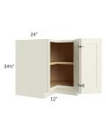 Linen Shaker 36" Corner Base Cabinet