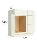 Linen Shaker 30" Vanity Base Cabinet 