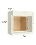 Linen Shaker 36" Vanity Base Cabinet