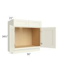 Linen Shaker 36" Vanity Base Cabinet