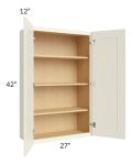 Linen Shaker 27x42 Wall Cabinet