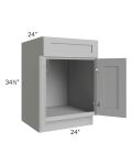 Dove Grey Shaker 24" Sink Base Cabinet