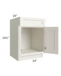 Providence Cream Glaze 24" Sink Base Cabinet