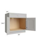 Salem Light Grey 33" Sink Base Cabinet