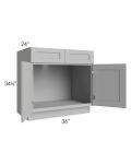 Dove Grey Shaker 36" Sink Base Cabinet