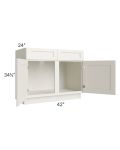 Providence Cream Glaze 42" Sink Base Cabinet