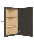 Charcoal Grey Shaker 12x30 Angle Wall Cabinet