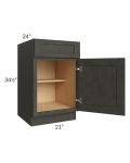 Charcoal Grey Shaker 21" Base Cabinet