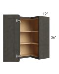 Charcoal Grey Shaker 24x36 Wall Easy Reach Cabinet