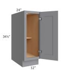 12" Full Height Door Base Cabinet