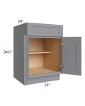 Grey Shaker 24" Base Cabinet