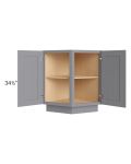 Grey Shaker 24" Base End Cabinet