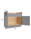 Grey Shaker 36" Farm Sink Base Cabinet