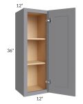 Grey Shaker 12x36 Wall Cabinet
