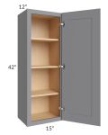 Grey Shaker 15x42 Wall Cabinet