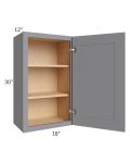 Grey Shaker 18x30 Wall Cabinet