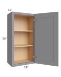Grey Shaker 18x36 Wall Cabinet