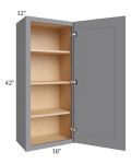 Grey Shaker 18x42 Wall Cabinet